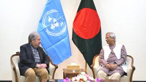 প্রধান উপদেষ্টার সঙ্গে জাতিসংঘ মহাসচিব আন্তোনিও গুতেরেসের বৈঠক।
