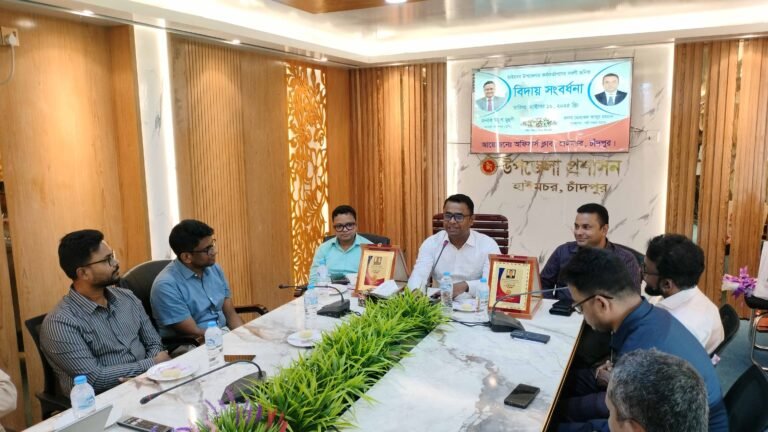 Farewell reception held for two officers on transfer in Haimchar