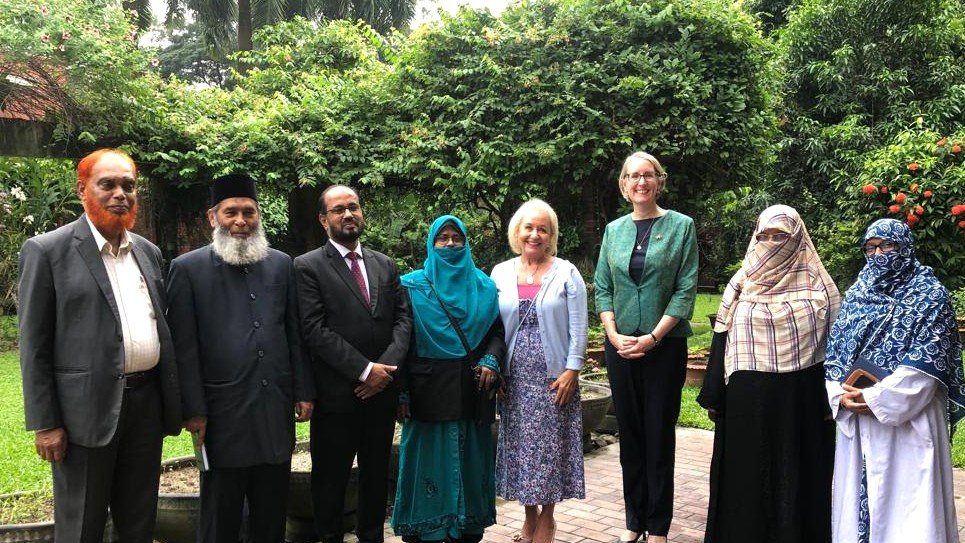 Jamaat leaders hold courtesy call on UK Trade Envoy Baroness Rosie Winterton