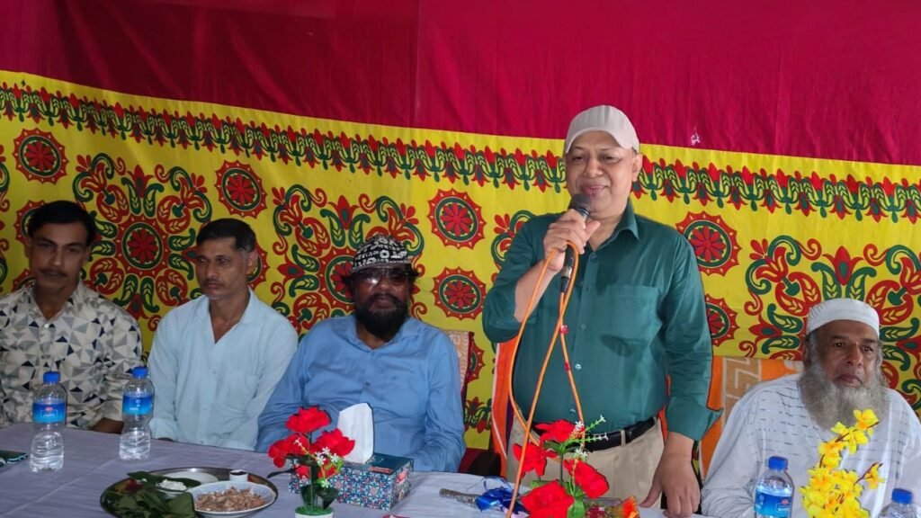Parents gather at Mofiz Uddin Islamia Dakhil Madrasa in Jhalakathi.