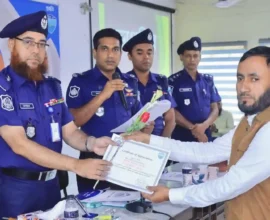 নোয়াখালীর এপ্রিল মাসে শ্রেষ্ঠ ডিবি অফিসার জাকির হোসাইন সোহেল
