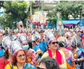 জন্মাষ্টমীর মহা শোভাযাত্রায় মুখরিত চট্টগ্রামের রাজপথ