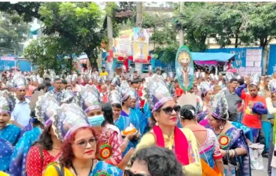জন্মাষ্টমীর মহা শোভাযাত্রায় মুখরিত চট্টগ্রামের রাজপথ