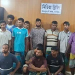 চাঁদপুরে ১০ মণ ইলিশ সহ ২১ জেলে গ্রেফতার, ৬ নৌকা জব্দ