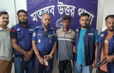 চাঁদপুরে পুলিশের অভিযানে ওয়ান শুটার গানসহ যুবক গ্রেপ্তার